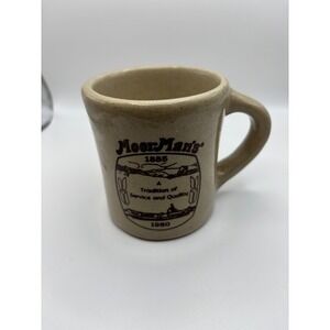Vintage MoorMan's 1885-1980 Stoneware Coffee Mug Speckled Tan Diner Cup